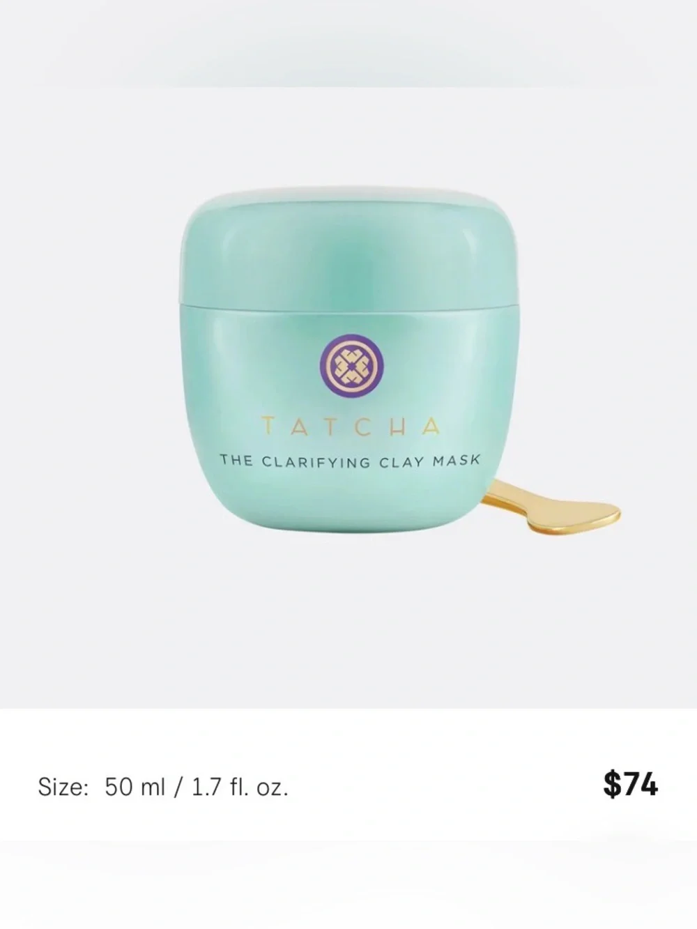 2 x tatcha the clarifying mask 50ml